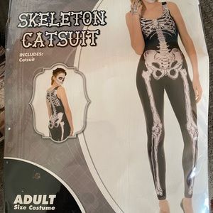 Skelton Catsuit Halloween Costume